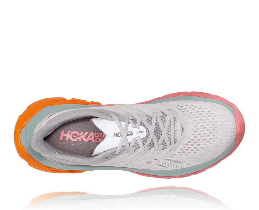 Hoka One One Tenisky Panske Biele - Clifton Edge - 75923-XMHE